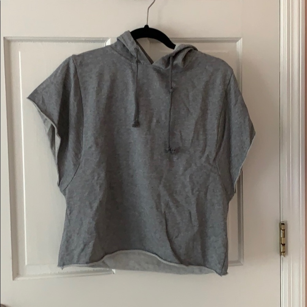Grey muscle t sweatshirt